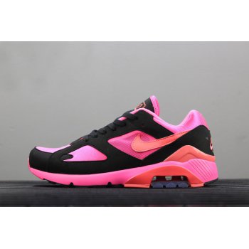 Nike Air Max 180 x Comme Des Garcons Laser Pink Solar Red-Black AO4641-601 Shoes